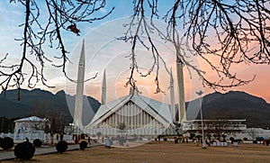 Faisal Mosque in Islamabad, Pakistan photo